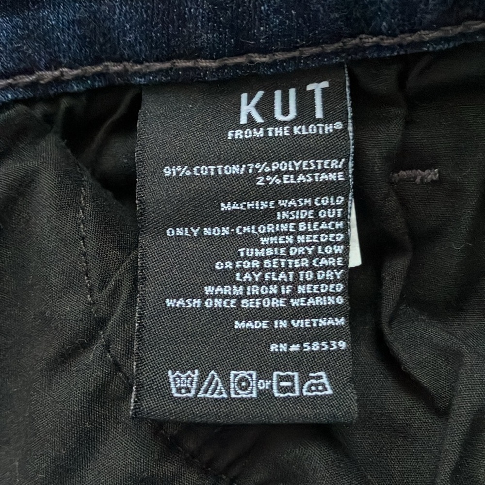 Kut from the Kloth - Women’s Dark Wash Skinny Jeans - Size 4 - Picture 5 of 7